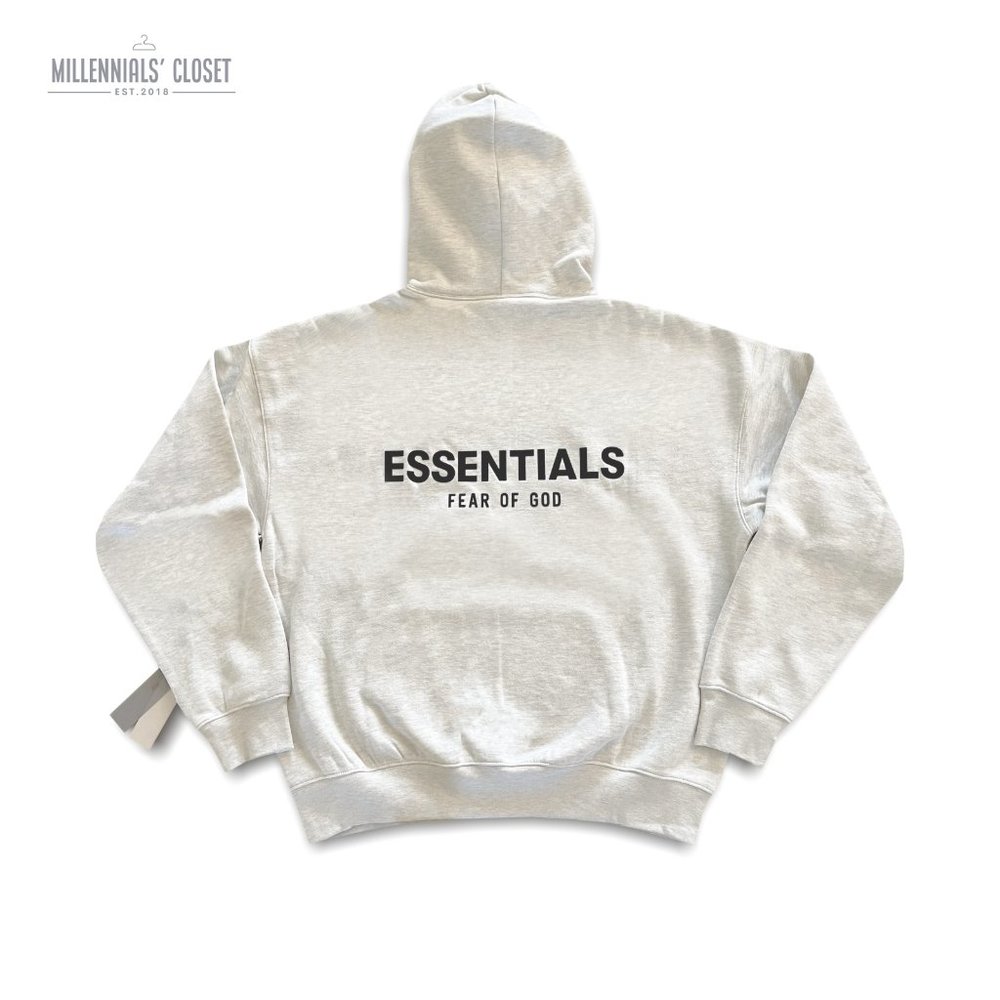 Fear of God Essentials Hoodie Light Oatmeal SS22 size XL